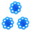 3Pcs Comfortable Blue Exerciser 8-Hole Hand Trainer 1