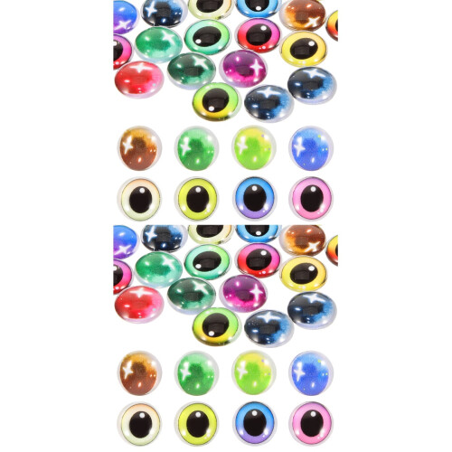 200Pcs Assorted Artificial Crystal Doll Eyes Patches for DIY Projects 2