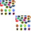 200Pcs Assorted Artificial Crystal Doll Eyes Patches for DIY Projects 4