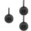 3Pcs Black Golfs Tee Holder Portable Tees Keeper Organizer 5