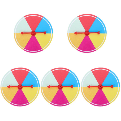 5Pcs Multi Color Prize Wheel DIY Fortune Game Prop for Event Fun