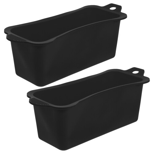 8Pcs Silicone Grease Cup Accessory Black Reusable Drip Pan Oil Liner 2