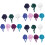 21Pc Cotton Working Caps Doctor Nurse Breathable Assorted Colors 6