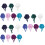 21Pc Cotton Working Caps Doctor Nurse Breathable Assorted Colors 7
