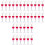 36Pcs Red Lip Gloss Vials Wine Glass Shape Reusable Plastic Bottles 3