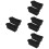 8Pcs Silicone Grease Cup Accessory Black Reusable Drip Pan Oil Liner 7