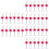 36Pcs Red Lip Gloss Vials Wine Glass Shape Reusable Plastic Bottles 6