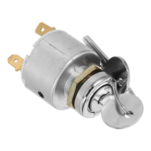 5Pcs Automotive Ignition Switch Silver Iron Keyed Car Switch Starter 1