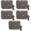 5Pcs Ladies Grey PU Small Coin Purse Compact Wallet 8