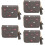 5Pcs Ladies Grey PU Small Coin Purse Compact Wallet 11