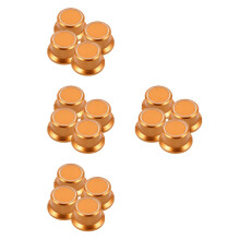 16Pcs Golden Mixer Speed Control Knobs Plastic Rotary for Home Audio