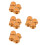 16Pcs Golden Mixer Speed Control Knobs Plastic Rotary for Home Audio 1