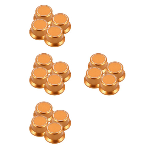 16Pcs Golden Mixer Speed Control Knobs Plastic Rotary for Home Audio