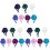 21Pc Cotton Working Caps Doctor Nurse Breathable Assorted Colors 1