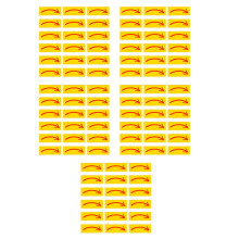 200Pcs Yellow Self Adhesive Direction Labels Durable PVC Floor Markers