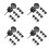 40Pcs Black PP Plastic Fertilizer Box for Small Plants and Orchids 6