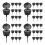 40Pcs Black PP Plastic Fertilizer Box for Small Plants and Orchids 7