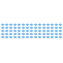 300Pcs Blue Resin Clouds DIY Accessories Durable Handmade Phone Decor
