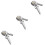 3Pcs Quick Connect Copper Tire Chuck Silver Air Inflator Locking Clip 6