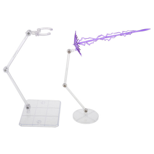 5Sets Purple Action Figure Display Holders Plastic Dashboard Ornament 1