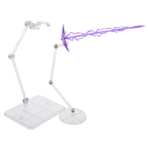 5Sets Purple Action Figure Display Holders Plastic Dashboard Ornament 2