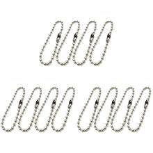 600Pcs Adjustable Silver Ball Chain Connector Clasp for Key Rings