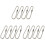 600Pcs Adjustable Silver Ball Chain Connector Clasp for Key Rings 1