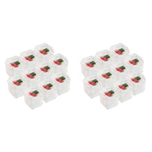 40Pcs Clear Plastic Dessert Cups Mousse Jelly Yogurt Storage