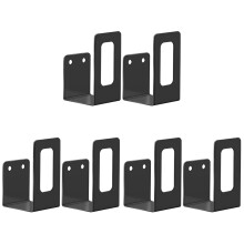 3Pairs Space-Saving Black Stainless Steel Bath Towel Bar Hanging Rack