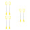 6Pcs Yellow Percussion Triangle Mallets Made of Plastic and Iron 1