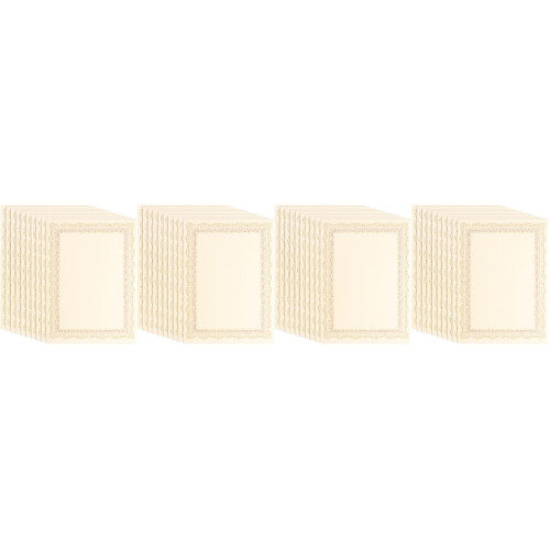 40Pcs Khaki A4 Certificate Paper Writable Printable for Office School 2