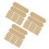 300Pcs Yellow PU Tags for Sewing Handmade Crochet Items 1