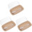 3Pcs Multi Color Butter Storage Container with Lid Food Plate 1