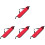 4Pcs Red Drumstick Bag Oxford Cloth Durable Carry Case for Percussion 1