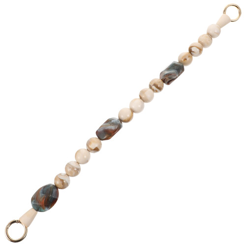 2Pcs Resin Beaded Purse Strap Vintage Bag Chain Decorative Replacement 2
