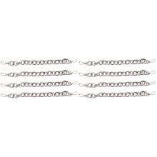8Pcs Silver Handbag Replacement Chains Lightweight for DIY Tote Straps