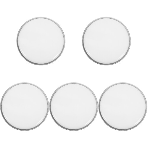 5Pcs White Home Use Drum Durable Polyester Film Jazz Drum Covers