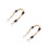 2Pcs Resin Beaded Purse Strap Vintage Bag Chain Decorative Replacement 6