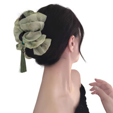 (Green) Strong Hold Hair Claw Clips for Thick/Thin Hair