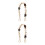 2Pcs Resin Beaded Purse Strap Vintage Bag Chain Decorative Replacement 7