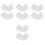 800 Pcs Lollipop Paper Stick White Cake Accessories 4