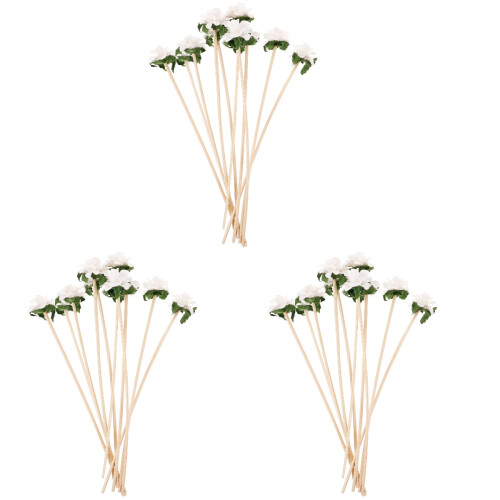 30Pcs Decorative Paper Flower Diffuser Sticks for Safe Home Fragrance