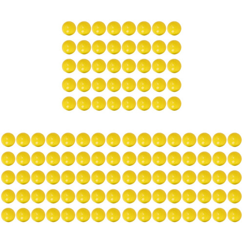 150Pcs PVC Seamless Balls Yellow Plastic Party Activity Props