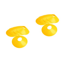 20Pcs Durable Yellow Football Training Marker Trays Soccer Cones