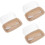 3Pcs Multi Color Butter Storage Container with Lid Food Plate 5