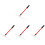 4Pcs Compact Red Poker Chip Rake Telescopic Rod Durable Collector 1