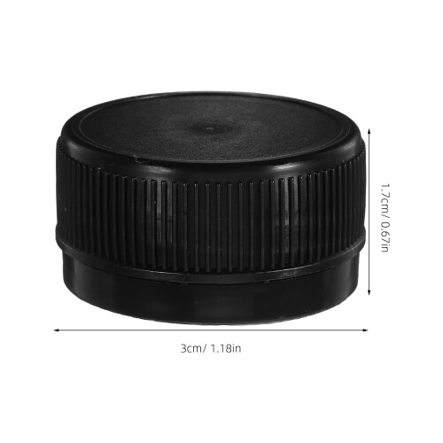 200Pcs DIY Bottle Covers Black Plastic Kid Craft Caps for Art Classes 2