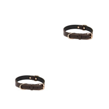 2Pcs Adjustable Coffee Collar for Large Dogs Comfortable Pet