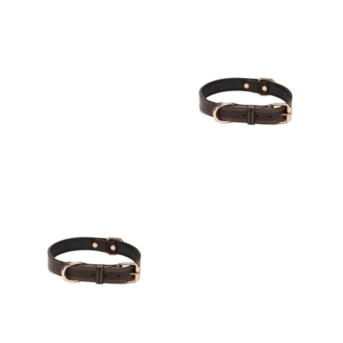 2Pcs Adjustable Coffee Collar for Large Dogs Comfortable Pet
