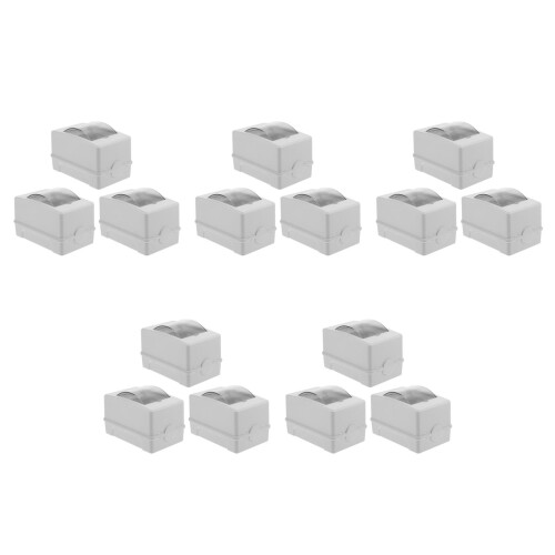15Pcs White ABS Pc Electrical Distribution Box with Breaker Protection